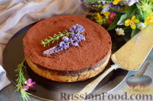 Фото к рецепту: Шоколадный пирог без выпечки