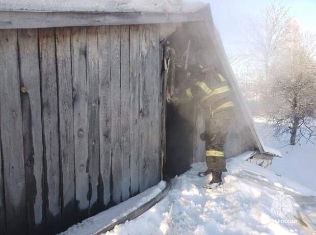 В Тульской области 17 января потушили пять пожаров