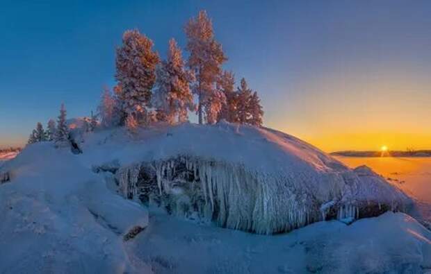 Карелия природа зима (77 фото) .
