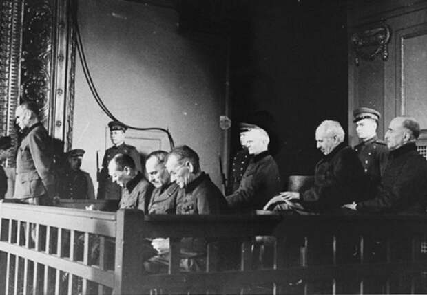 Подсудимые на Рижском процессе 1946&nbsp;г.