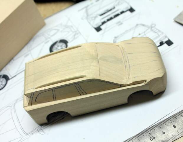Как делают деревянные модели Subaru Forester