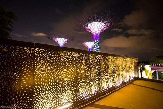девятое чудо света сады в Сингапуре