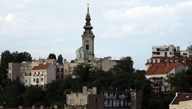 Вид на Стари Град в Белграде, Сербия