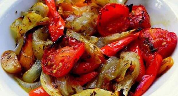 Овощи, запечённые в маринаде: очень вкусно!