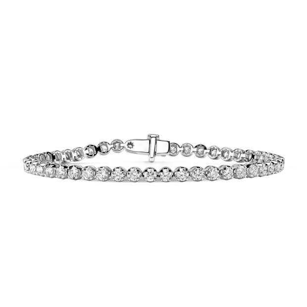 Теннисный браслет (бриллианты, белое золото), Parure Atelier, цена по запросу (Parure Atelier)
