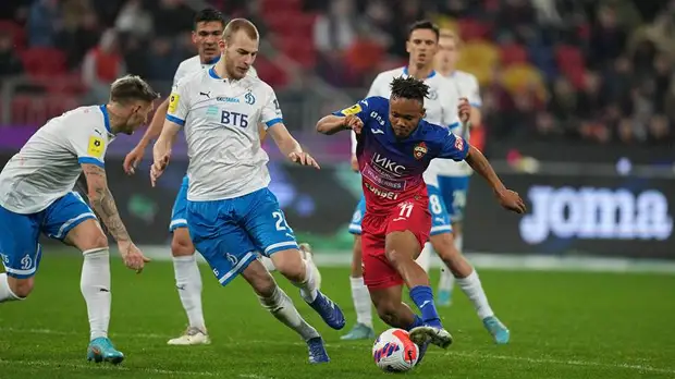 Команда ЦСКА обыграла столичное «Динамо» в домашнем матче РПЛ