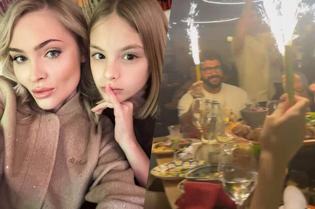 Рэпер Тимати и модель Алена Шишкова вместе отметили день рождения дочери