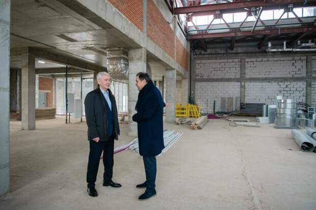 Собянин проинспектировал ход реализации программы «Мой район» в Куркине. Фото: пресс-служба мэрии Москвы