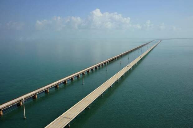 13. Автомобильный мост длиной почти 11 километров, Флорида. необычное, удивительные фотографии, фото