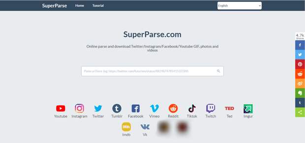 SuperParse.com video downloader