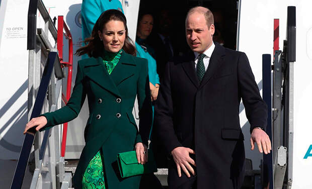 Кейт Миддлтон и принц Уильям прилетели в Дублин в рамках нового тура