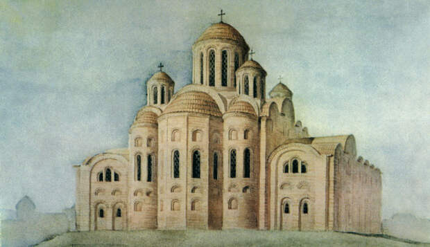 первая на Руси каменная церковь — Десятинная