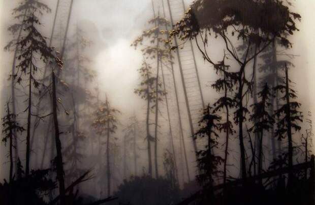 Brooks Shane Salzwedel. Работы, созданные с помощью карандашей, маркера и кальки.