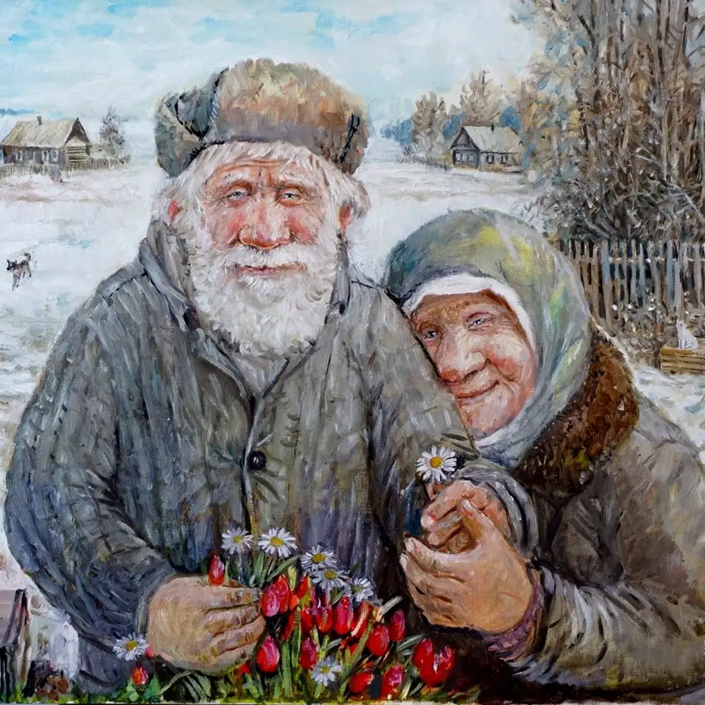 Художник Леонид Баранов жили были дед да баба