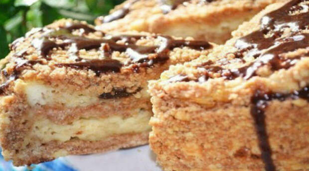 Пирог с творогом и черносливом. Невероятно простой и вкусный!