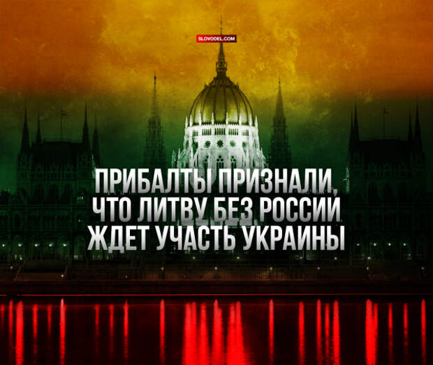 Прибалты признали, что Литву без России ждёт участь Украины
