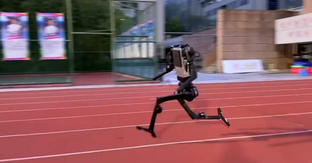 Андроид Unitree H1 разогнался до 10,1 м/с на открытой дорожке