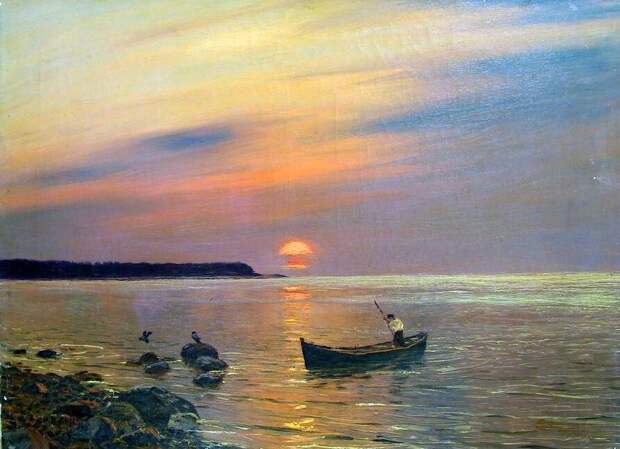 Николай Никанорович Дубовской(1859-1918)Закат солнца. 1909