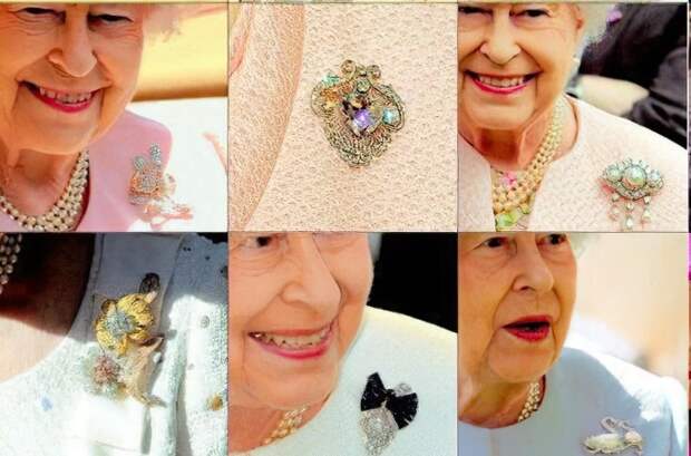 Броши Королевы Елизавета II, и истории их появления