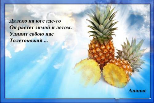 Вопрос про ананас. Загадка про ананас (16 штук)