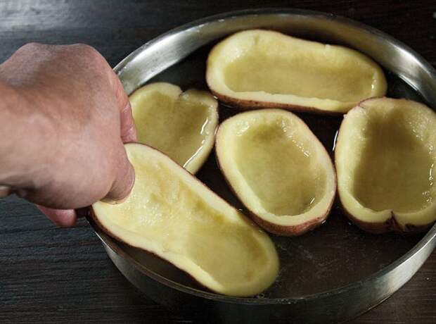 лодочки из картофеля