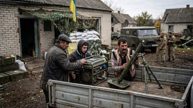 Беженец: цыгане украли у ВСУ миномёт и генераторы на командном пункте