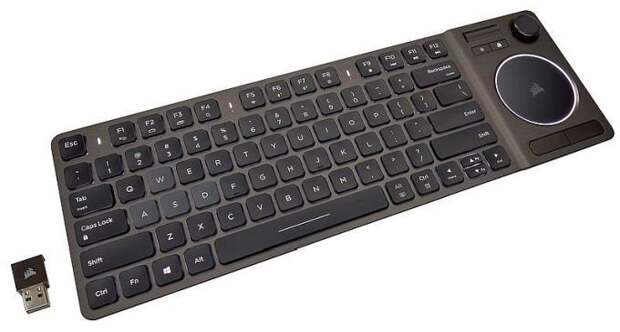 Corsair K83 - беспроводная клавиатура с тачпадом и джойстиком (7 фото) Corsair K83 - беспроводная клавиатура с тачпадом и джойстиком (7 фото)