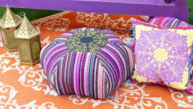 Как сделать напольную подушку своими руками — 5 мастер-классов