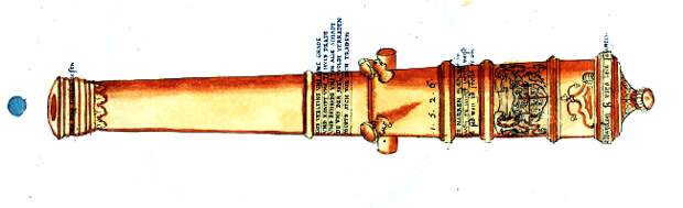 40‑фунтовая картауна гессенского ландграфа, сделанная в 1526 году. Из росписи артиллерии Карла V (1552) - Град обречённый | Военно-исторический портал Warspot.ru