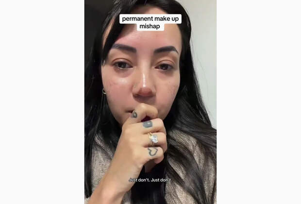 Фотограф превратилась «в оленя Рудольфа» из-за неудачного перманентного макияжа