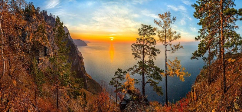 Осень на Байкале. Фёдор Лашков россия, фото