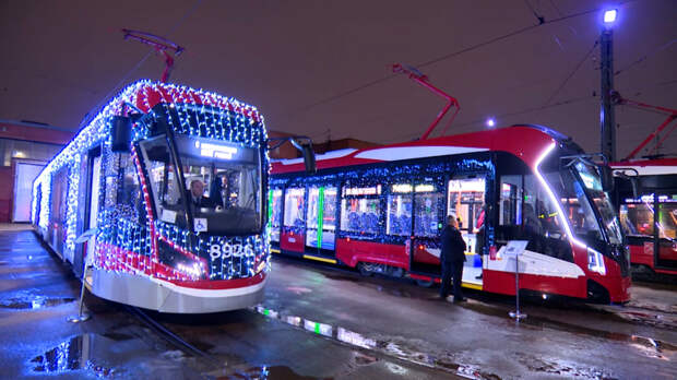 Рекордные 34 миллиона поездок: общественный транспорт Петербурга подвел итоги новогодних праздников