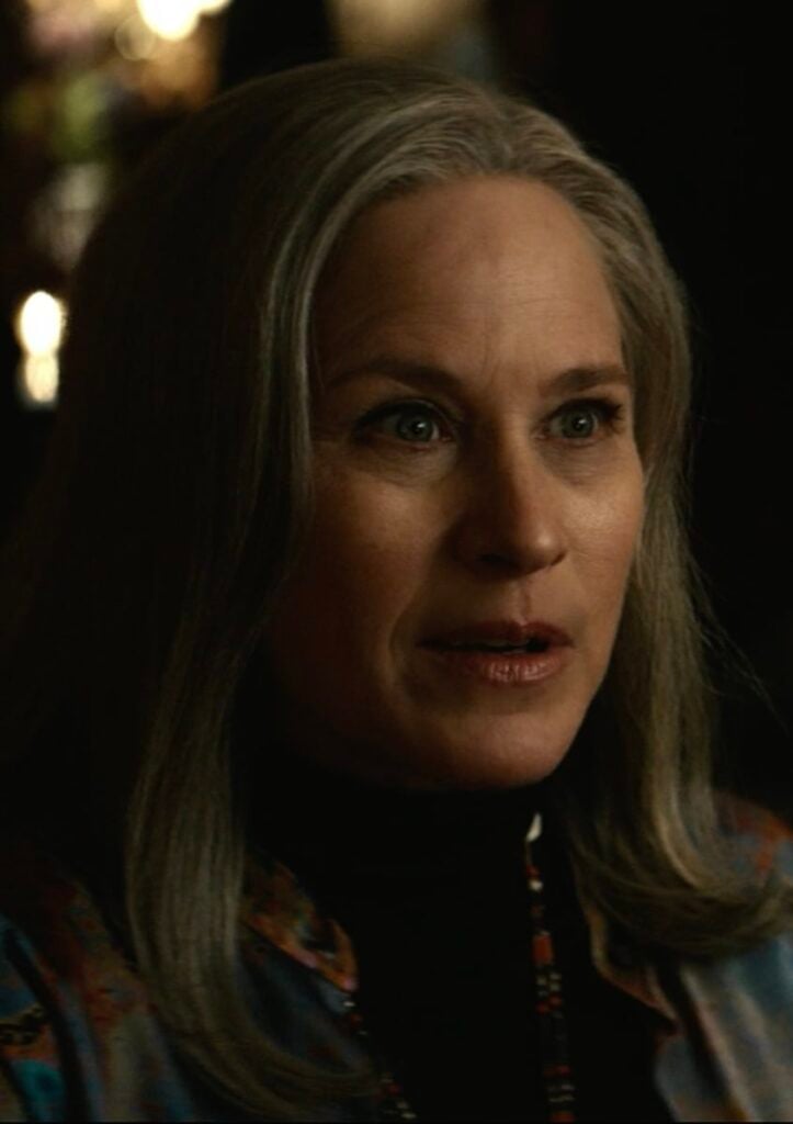 Mrs. Selvig at the party - Severance Season 1 Episode 8