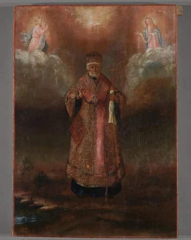 В Ленобласти восстановили икону Николая Чудотворца XIX века