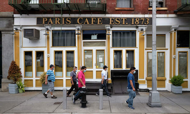 Закрытое французское кафе в Нью-Йорке - РИА Новости, 1920, 02.09.2020