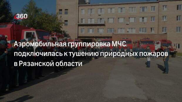 МЧС Рязанской области отправило аэромобильную группировку из 60 человек на тушение природных пожаров