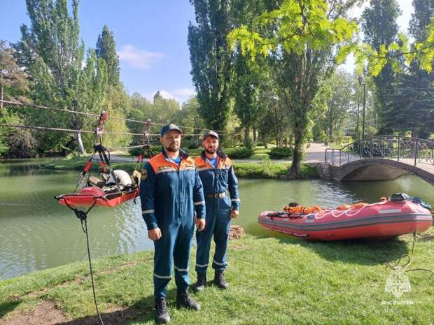 В Гагаринском парке Симферополя открылась интерактивная выставка пожарной техники