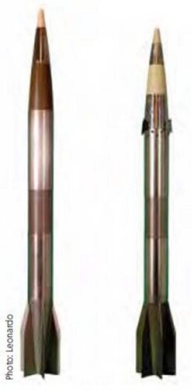 Снаряды VULCANO 127 BER (слева) и  GLR (справа)
