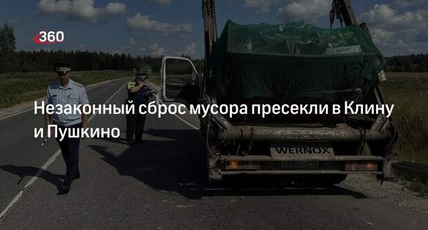 Незаконный сброс мусора пресекли в Клину и Пушкино