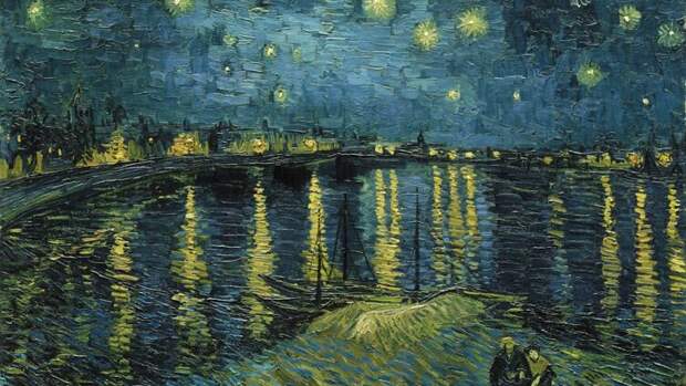Винсент Ван Гог, «Звездная ночь над Роной», 1888 г.
