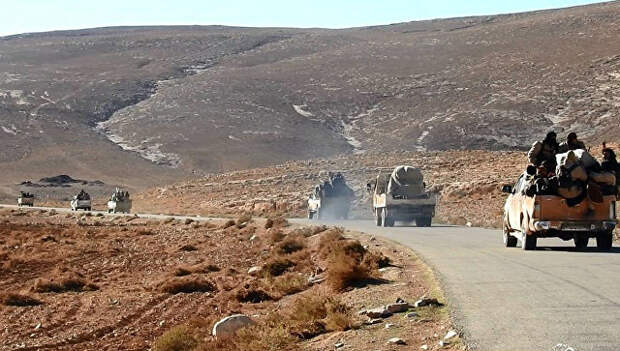 Боевики террористической группировки Исламское государство (ИГ, запрещена в России) в окресностях Пальмиры, Сирия. Декабрь 2016 Боевики террористической группировки Исламское государство (ИГ, запрещена в России) в окресностях Пальмиры, Сирия. Декабрь 2016