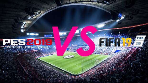 FIFA 19 vs. Pro Evolution Soccer 2019. На чьём стадионе газон зеленей?