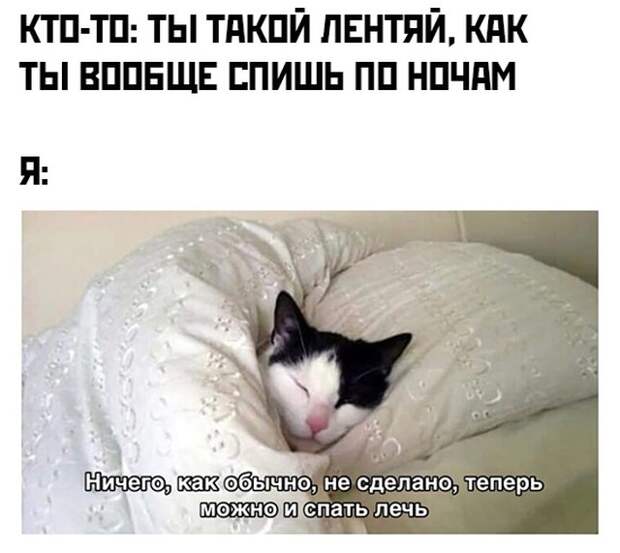 Спать, когда дела не сделаны