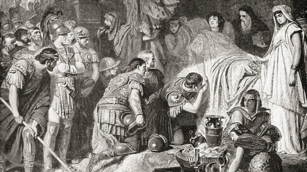 Смерть Александра Великого в Вавилоне в 323 г. до н.э.