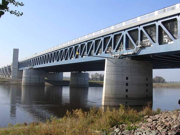 Магдебургский водный мост (Magdeburg Water Bridge), Германия