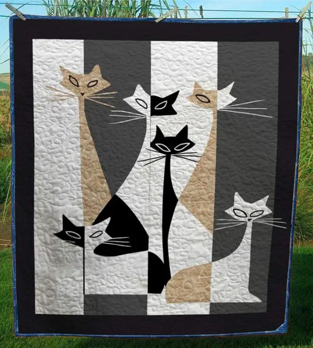 Приветствую всех сумасшедших кошатниц! Вы ищете идеальное одеяло с изображением кота, которое можно сделать для себя или своих друзей, любящих кошечек?-15-2
