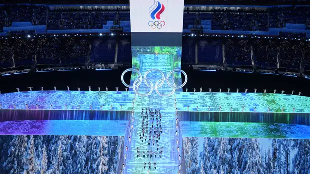 Сборная России прошла с флагом ОКР на церемонии открытия Олимпийских игр