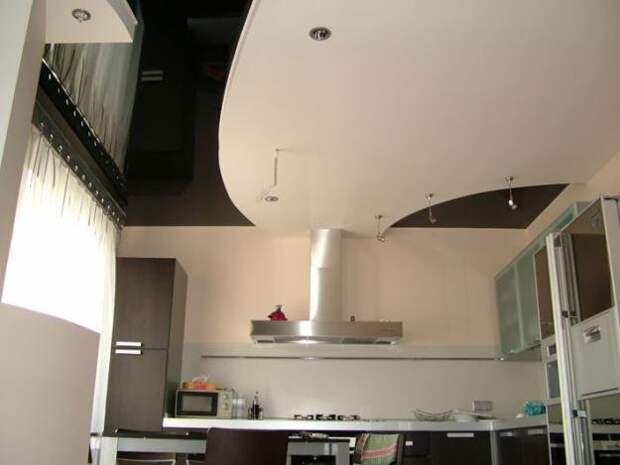 потолки на кухне фото 