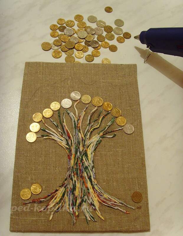 Денежное дерево из монет 4