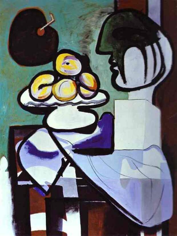 Пабло Пикассо. Натюрморт - бюст, чаша и палитра. 1932 год